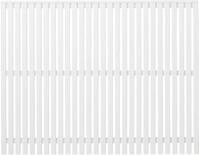 PLUS Gartenzaun Plus Zaun Sendai 180x140 cm RAL 9010 Wei&szlig;