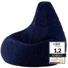 icon Sitzsack Sessel mit R&uuml;ckenlehne aus Cord &bdquo;Dalton&ldquo;, Sitzsack XXL, Gaming