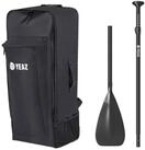 YEAZ SUP-Transportwagen KIT PRO Trolley-Rucksack und Carbon-Paddel, Trolley-Rucksack