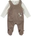 Shirt & Hose STERNTALER "Strampler-Set Nicki Emmi", Kinder, Gr. 50, beige (sand),
