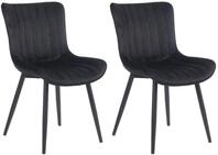 CLP Esszimmerstuhl Largo (2er Set, 2 St), gesteppte Polsterung, Metallgestell
