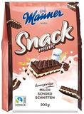 Manner Kekse, Manner Snack Minis Kakaowaffeln mit Milch und Schoko F&uuml;llung 300g