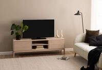 ACTONA GROUP TV-Schrank Linley TV-Tisch, Lowboard, Fernsehtisch, Eichenfurnier,...