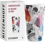 Ritzenhoff Tasse Genussklasse, Porzellan, Sp&uuml;lmaschinengeeignet, Wei&szlig;,...