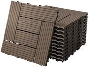 ECD Germany Terrassendielen WPC Bodenplatte Terrassenfliesen Fliesen mit...
