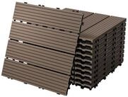 ECD Germany Terrassendielen WPC Bodenplatte Terrassenfliesen Fliesen mit...