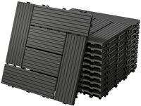 ECD Germany Terrassendielen WPC Bodenplatte Terrassenfliesen Fliesen mit Drainage und