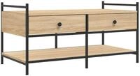 vidaXL Ablagetisch, Couchtisch Sonoma-Eiche 99x50x50 cm Holzwerkstoff