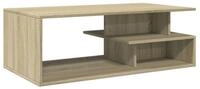 vidaXL Couchtisch Couchtisch Sonoma-Eiche 102x55x35 cm Holzwerkstoff (1-St)