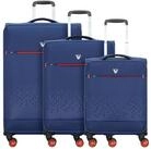 RONCATO Trolleyset Crosslite, 4 Rollen, (3-teilig, 3 tlg), PET