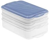 ROTHO Frischhaltedose ROTHO Aufschnittbox Foodcenter horizon blue 3er Set...