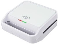 Adler 2-in-1-Sandwichmaker AD 3070, Kontaktgrill, 1100W, antihaftbeschichtet,...