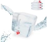 relaxdays Kanister Faltkanister 4er Set (4 St), 15 Liter