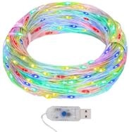 vidaXL Lichterkette 40 m LED-Lichterdraht 40 m 400 LED Mehrfarbig 8 Funktionen