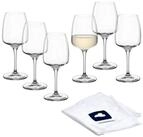 LEONARDO Wei&szlig;weinglas Rieslinggl&auml;ser CESTI + Poliertuch, 7-tlg.,...