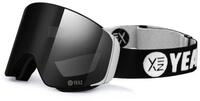 YEAZ Skibrille APEX Magnet-Ski-Snowboardbrille schwarz/silber, Magnet-Wechsel-System