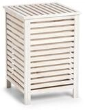 Zeller Present W&auml;schekorb W&auml;schekorb aus Holz, W&auml;schebeh&auml;lter, wei&szlig;, ZELLER