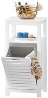 SoBuy W&auml;scheschrank BZR67 mit ausklappbarem W&auml;schesack W&auml;schetruhe...