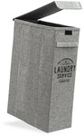 DuneDesign W&auml;schekorb mit Deckel - Stabile 50L W&auml;schebox - Schmaler