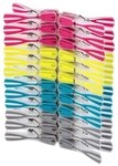 WENKO W&auml;scheklammern W&auml;scheklammern-Set 24-teilig ARROW, Mehrfarbig, Kunststoff,