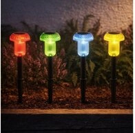 GLOBO LIGHTING LED Solarleuchte, LED-Leuchtmittel fest verbaut, Warmwei&szlig;, 4x