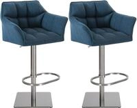 CLP Barhocker Damaso (Set, 2er), mit Stoffbezug, h&ouml;henverstellbar