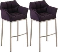 CLP Barhocker Damaso Stoff (Set, 2er), Stoffbezug, bis 240 kg belastbar
