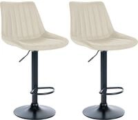 CLP Barhocker Toni Kunstleder (Set, 2er), drehbar und stufenlos...
