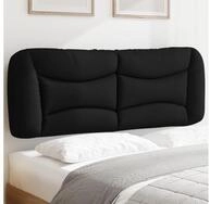 vidaXL Kopfteil vidaXL Kopfteil-Kissen "Hvar" Schwarz 120 cm Stoff