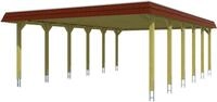 Skanholz Doppelcarport Spreewald, BxT: 585x893 cm, 215 cm Einfahrtsh&ouml;he, mit