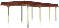 Skanholz Einzelcarport Wendland, BxT: 362x870 cm, 206 cm Einfahrtsh&ouml;he, mit