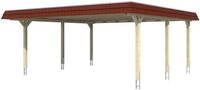 Skanholz Doppelcarport Wendland, BxT: 630x637 cm, 216 cm Einfahrtsh&ouml;he, mit