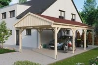 Skanholz Einzelcarport Fichtelberg, BxT: 423x808 cm, 379 cm Einfahrtsh&ouml;he, mit...