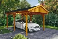 Skanholz Einzelcarport Fichtelberg, BxT: 317x566 cm, 273 cm Einfahrtsh&ouml;he, mit