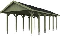 Skanholz Einzelcarport Wallgau, BxT: 430x900 cm, 215 cm Einfahrtsh&ouml;he, mit...