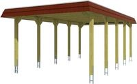Skanholz Einzelcarport Spreewald, BxT: 396x741 cm, 209 cm Einfahrtsh&ouml;he, mit