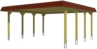 Skanholz Doppelcarport Spreewald, BxT: 585x589 cm, 215 cm Einfahrtsh&ouml;he, mit