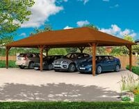 Skanholz Doppelcarport Taunus, BxT: 1176x634 cm, 220 cm Einfahrtsh&ouml;he