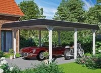 Skanholz Einzelcarport Wendland, BxT: 409x628 cm, 210 cm Einfahrtsh&ouml;he