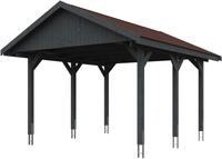 Skanholz Einzelcarport Wallgau, BxT: 430x500 cm, 215 cm Einfahrtsh&ouml;he, mit...