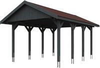 Skanholz Einzelcarport Wallgau, BxT: 430x600 cm, 215 cm Einfahrtsh&ouml;he, mit...