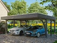 Skanholz Doppelcarport Friesland Set 7, BxT: 557x555 cm, 221 cm Einfahrtsh&ouml;he