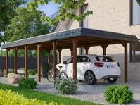 Skanholz Einzelcarport Spreewald, BxT: 396x893 cm, 209 cm Einfahrtsh&ouml;he