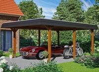 Skanholz Einzelcarport Wendland, BxT: 409x628 cm, 210 cm Einfahrtsh&ouml;he