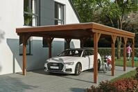 Skanholz Einzelcarport Grunewald, BxT: 427x796 cm, 395 cm Einfahrtsh&ouml;he, mit