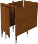 Skanholz Carport-Ger&auml;teraum Abstellraum C7, BxT: 275x164 cm, aus Profilschalung