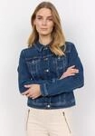 Jeansblazer SOYACONCEPT "SC-KIMBERLY 3", Damen, Gr. XS, blau (2494 dunkelblau denim),