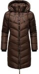 Marikoo Wintermantel Armasa modischer Damen Winter Steppmantel mit Kapuze