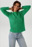 Aniston CASUAL Strickpullover im attraktiven Ajour-Muster-Mix