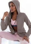 Bench. Loungewear Kapuzensweatjacke mit Logo und K&auml;ngurutasche, Loungewear